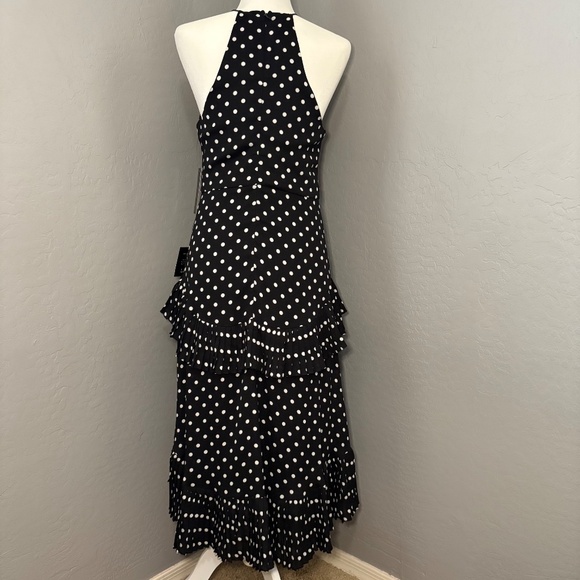 NWT Lulu’s Envy Black and White Polka Dot Midi‎ Size M - Picture 2 of 8